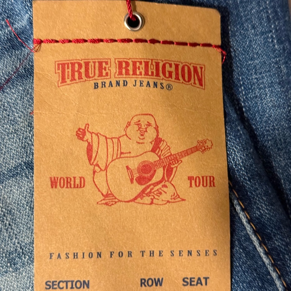True Religion Boys Size 14 Billy Bootcut Distressed Jeans NWT - Picture 2 of 10